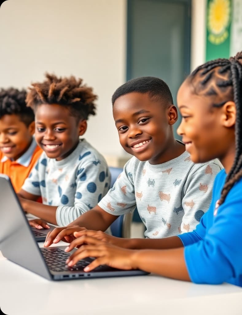 Kids learning AI